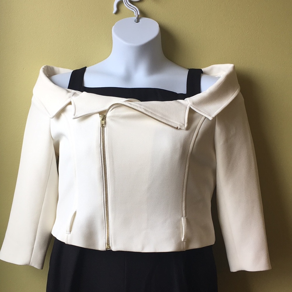 Eva Mendes - Portrait Neckline Cropped Jacket